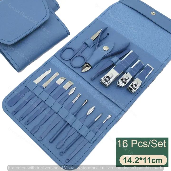 Nail%20Clippers%2016pcs%20Manicure%20&%20Pedicure%20Tool%20Set,%20Stainless%20Steel%20Nail%20Cutter%20Kit%20for%20men%20and%20women,%20with%20Leather%20Bag,%20Travel%20Grooming%20Kit%20for%20Facial,%20Cuticle%20and%20Nail%20Care%20-%20Image%205