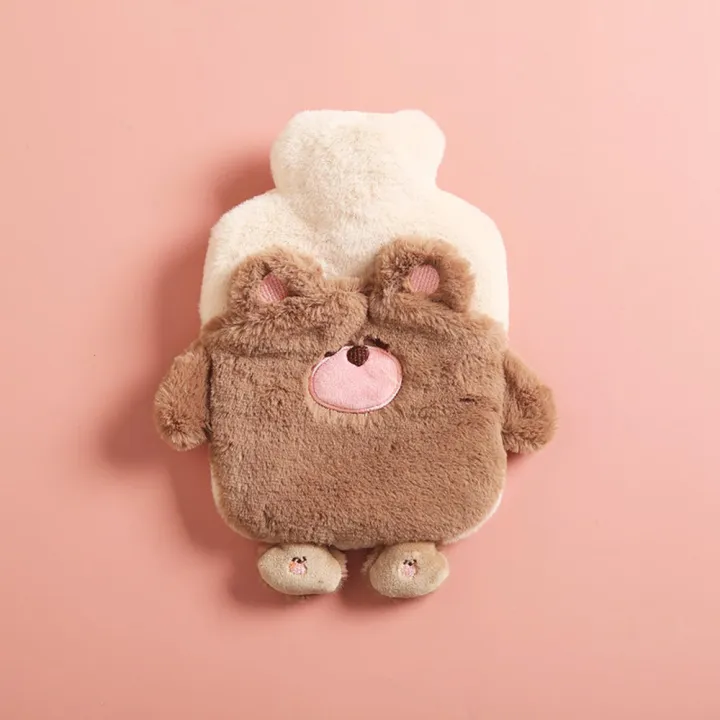 400ML%20Cute%20Stuffed%20Plush%20Water-Filled%20Hot%20Water%20Bag%20Non-Slip%20Heat%20Insulation%204%20Colors%20Flannel%20Cover%20Square%20Hot%20Water%20Bag%20-%20Image%206