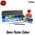 DOMS Poster Colour 14 colour box Paint for artists. 