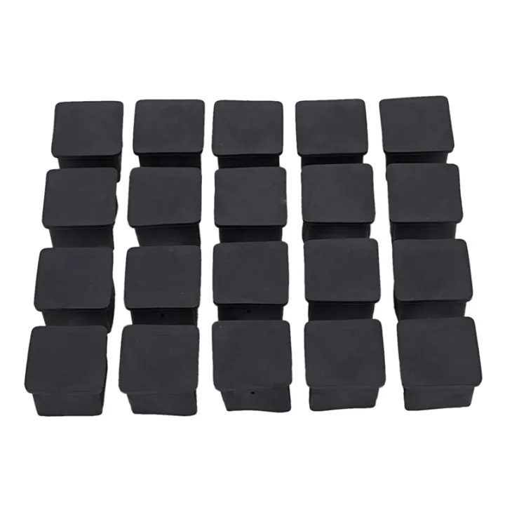 100Pcs%20Square%20Chair%20Table%20Leg%20Foot%20Rubber%20Covers%20Protectors%2025mm%20x%2025mm%20-%20Image%203