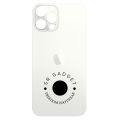 Replacement Backshell Glass Panel for Apple iPhone 12 Pro Max Battery Back Door Housing - White. 