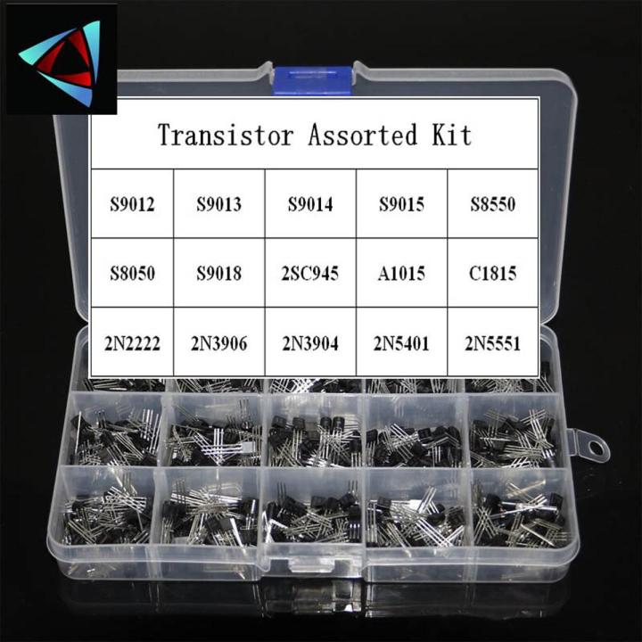 Kit D'assortiment 300 Transistors TO-92 - 10 Valeurs Différentes (C1740, S8050, Etc.) - Pour Bricolage électronique
