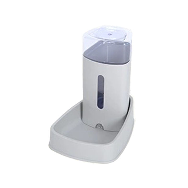 【Wweirdoo】Grey-2 Automatic Cat Feeder Dog Food Dispenser Water Fountain for Small Large Dog Pets Puppy
