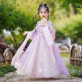 Purple Hanfu Super Immortal Ru Skirt Children's Chinese Dress Little Girl Ancient Style Tang Clothes Spring and Autumn. 