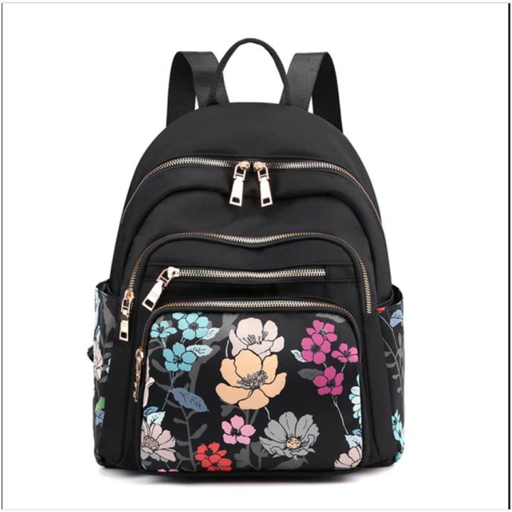Zip It Good 2022 Fashion Woman Backpack Waterproof Nylon Soft Handle Solid Multi-pocket Travel Zipper Mochila Feminina Sac A Dos School Bags