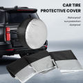Sun Protection Tire Cover Universal Suv Car Tire Cover Waterproof Dust Sun Protection 210d Oxford Cloth Adjustable Drawstring Portable Handle. 