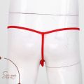 2 Pieces Men's Underwear Knitted Panties Without Trace T-shaped Back pants Micro Thongs Underpants Lingerie From Sewing Arts / Stylish & Fashionable Seductive T-Back Panties For Mens Red, Black, White, Blue, Golden, silver- Free Size).