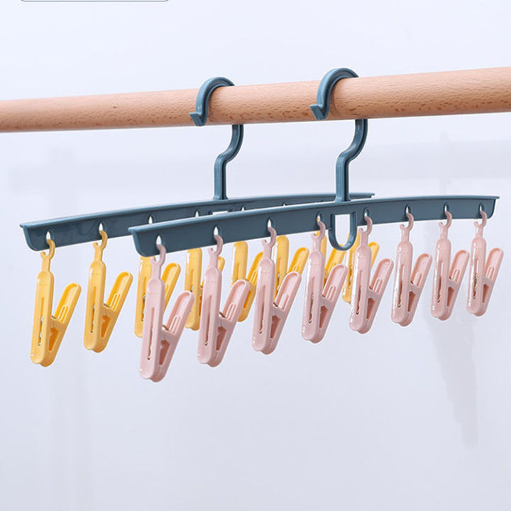 Multi-Function8Clothes%20Hanger%20Student%20Clothes%20Hanger%20Underwear%20Socks%20Household%20Hangers%20Plastic%20Clothes%20Hanger%20Drying%20Windproof%20-%20Image%202