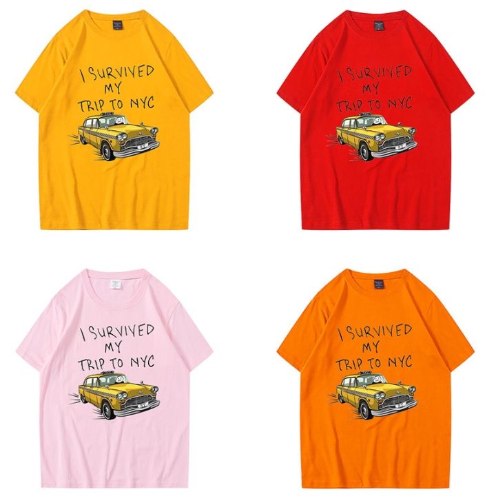 Tom%20Holland%20Same%20Style%20Tees%20I%20Survived%20My%20Trip%20To%20NYC%20Print%20Tops%20Casual%20100%25Cotton%20Streetwear%20Men%20Women%20UniFashion%20T%20Shirt%20-%20Image%204