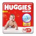 Huggies Complete Comfort Dry Tape, Newborn (0-5kg) Size Baby Diaper, (36 count).