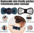 Tens Units EMS Mini Massager with 4 Pads ,Muscle Full Body Relax Machine Rechargeable Device for Legs Back Neck Pain Relief Therapy pain Remove. 