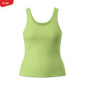 Women's Scoop Neck Organic Cotton Fitted Ladies Tank Top From Levin. 