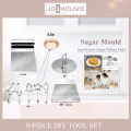 Stainless Steel Dalgona Korean Sugar Candy Making Tools Set Sugar Pie Game For Ppopgi Making Tool Set with durability.