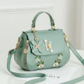 Simple and fashionable embroidered bucket bag 2022 autumn new handbag bag sweet lady shoulder crossbody bag. 