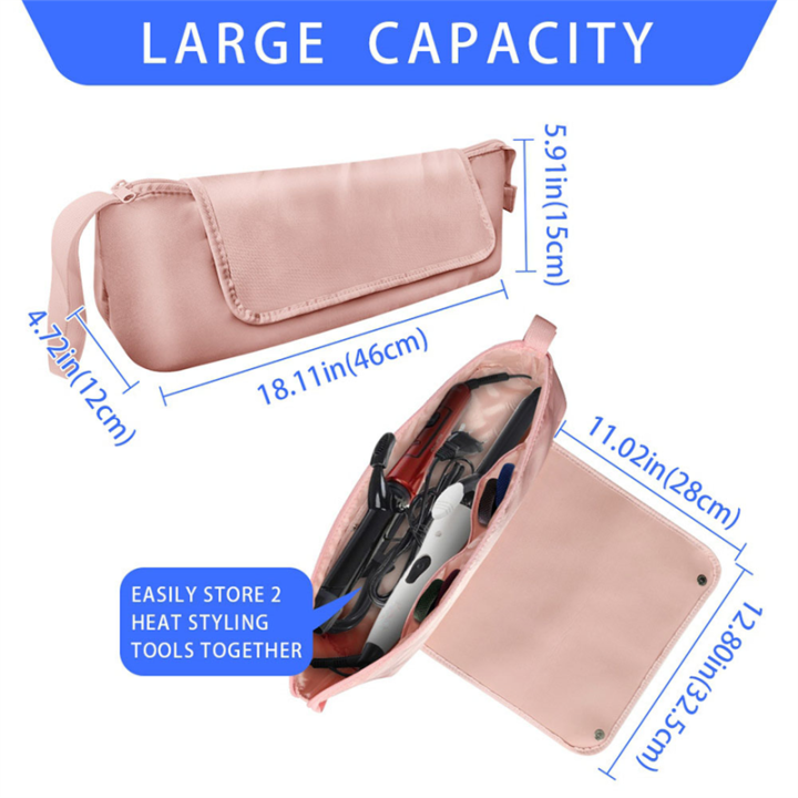 Hair%20Tool%20Travel%20Bag%20Curling%20Iron%20Hair%20Straightener%202-In-1%20Hot%20Tool%20Travel%20Box%20Storage%20Bag,Black%20Durable%20Easy%20Install%20Easy%20to%20Use%20-%20Image%207
