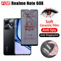 For Realme Note 60X Privacy Tempered Glass Realme Note 60 50 C61 C63 C75 Screen Protector+Camera Lens Glass+Back Film. 