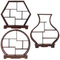 Home Carving Crafts Rack Antique Display Rack Flower Pot Rack Desk Decoration. 