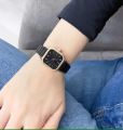 Stainless Steel Strap & Alloy Case Classic Square Dial Quartz Dress Wristwatch for Women – Elegant Ladies Watch Gift with Box. 