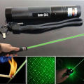 10 Mile 532nm Adjustable Focus Green Laser Pointer Beam Light Pen + Star Cap 5mw. 