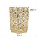 Nail art pen holder crystal glass storage box European and American desktop barrel fashion makeup brush round ornaments wholesale. 