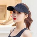 Summer Solid Visor Cap for men women. 