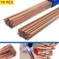 10Pcs Brass Welding Rod Phosphorus Copper Electrode Welding Wire Soldering Rod Bronze Refrigerator Weld No Need Solder Powder. 