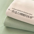 A524 Bed Sheet Single Piece Non-Cotton Summer Student Dormitory Single 1.5m Washed Cotton Thickened Quilt Sheet Kang Sheet. 