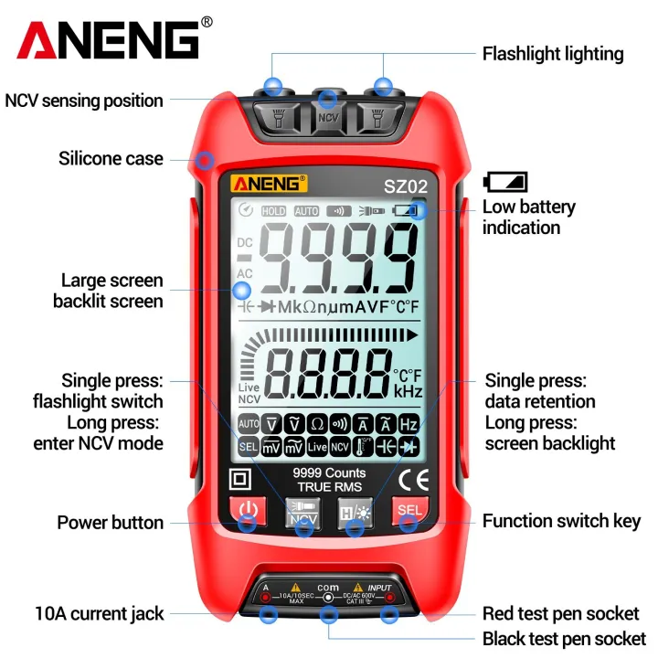 ANENG%20SZ02%20Smart%20Digital%20Multimeter%20Auto%20Range%209999%20Counts%20NCV%20Universal%20Meter%20Handheld%20Multifunctional%20Tester%20Voltmeter%20Ammeter%20with%20Backlight%20Flashlight%20AC/DC%20Voltage%20&%20Current%20Resistance%20Capacitance%20Frequency%20Temperature%20Measurement%20-%20Image%208