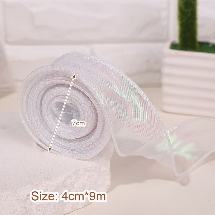 Transparant%20Chiffon%20Ribbon%20Organza%20Satin%20Ribbons%20For%20Gift%20Wrapping%20Decoration%20Wedding%20Bouquets%20Wreath%20Sewing%20Supplies%201Roll%20-%20Image%209