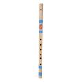 Combo of Bamboo Traditional C Key Whistle Flute and Flute Bag - Natural. 