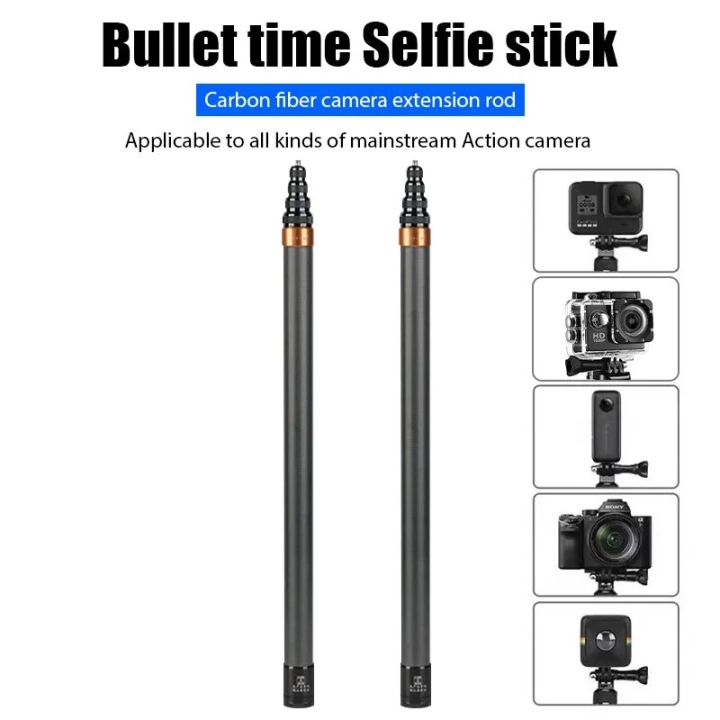 For Insta360 X3 Accessories 290CM Carbon Fiber Selfie Stick for