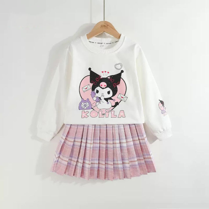 Girls%20kulomi%20sweatshirt%20set%20spring%20and%20autumn%20new%20children's%20foreign%20air%20fried%20street%20two-piece%20set%20of%20baby%20girls%20fashionable%20autumn%20clothes%20-%20Image%204