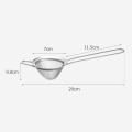 bhuuno Metal Bar Conical Sieve Fine Mesh Strainer Tea Strainer Rustproof 20cm Long Handle Small Filter Sieve Stainless Steel Small Sifter for Flour. 