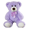 Bear Plush Toy, Cute Stuffed Doll with Satin Bow Tie Birthday Gift for Adults Children.