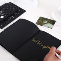 Black Paper Notebook Graffiti Sketch Book Diary for PNEWainting Notepad Drawing Office School Stationery Gifts. 