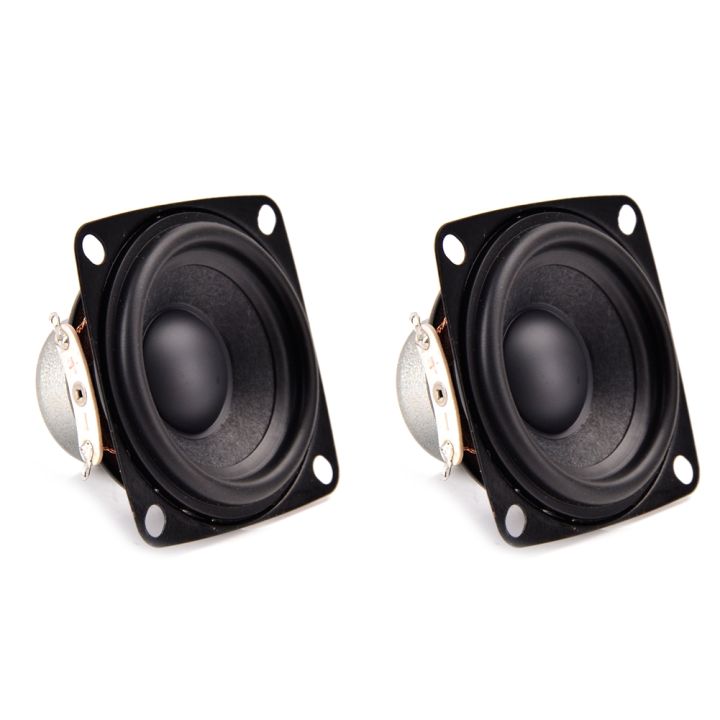 2Pcs 52mm Full Range Speakers Ohm 10W Flat Arc Double
