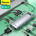Baseus USB Type C HUB USB C to HDMI-compatible RJ45 SD Reader PD 100W Charger USB 3.0 HUB For MacBook Pro Dock Station Splitter. 