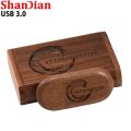 Wedding Gift Box USB 3.0 Flash Drive Free Logo Wooden Pen Drive High Speed Memory Stick 64GB/32GB/16GB/8GB/4GB Real Capacity. 