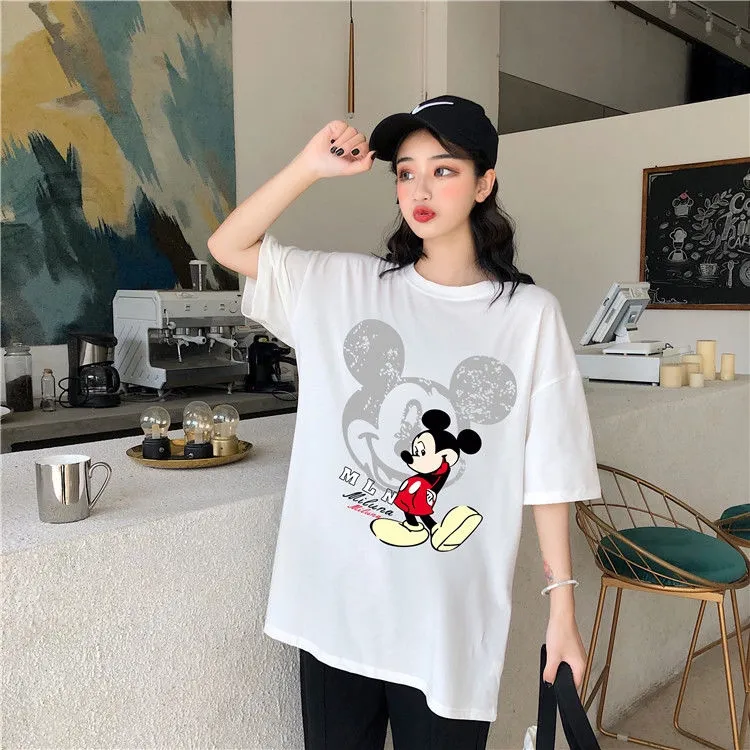 Korean Tops Cute Baggy Tops Plus Size/M-5XL/5Colors Oversized