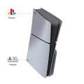 Limited Edition Grey Custom Replacement Faceplates with Logo Skin 30th Anniversary Sticker ABS Cover Shell For PS5 Slim Console. 
