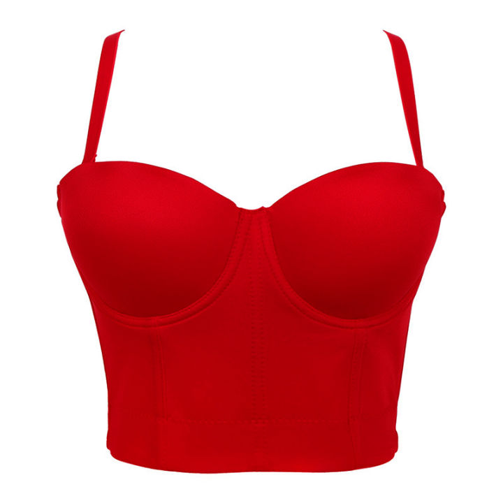 Mesh%20Push%20Up%20Bralet%20Women's%20Corset%20Bustier%20Bra%20Night%20Club%20Party%20Long%20Cropped%20Top%20Vest%20Plus%20Size%20Tank%20Top%20Women%20White%20Corset%20-%20Image%202