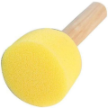 Set of 5 Pcs Round Stencil Sponge Dabber with Wooden Handle Foam Brush Furniture Art Crafts Painting Tool Supplies Painting Stippler Set DIY. 