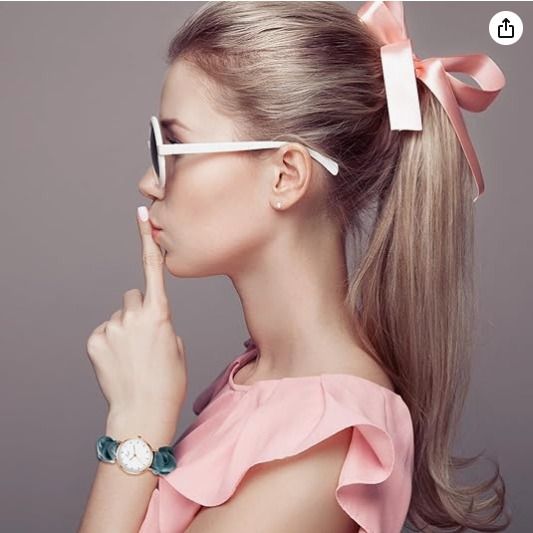 OIDEA%20Women%20Elastic%20Band%20Wristwatch:%20Scrunchies%20Band%20Stretch%20Watches%20Quartz%20Analog%20Easy%20Reader%20Watches%20for%20Women%20Ladies%20-%20Image%203
