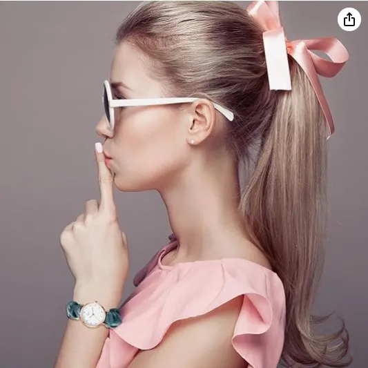 OIDEA%20Women%20Elastic%20Band%20Wristwatch:%20Scrunchies%20Band%20Stretch%20Watches%20Quartz%20Analog%20Easy%20Reader%20Watches%20for%20Women%20Ladies%20-%20Image%203