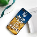 【Solo Yolo】Ukraine flag DIY painted bling phone case for iPhone 13 12pro Max 11 pro XS Max 8 7 6 6s Plus X 5 5S se 2020 XR case. 
