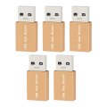 JDXHLAU 5PCS USB Data Blocker Charge-Only USB Blocker Adapter for Blocking Data Sync Protect Against Juice Jacking Silver.