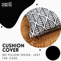 Cushion Cover, Black & White (14"x14"), Only Cover.