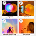 Led Sunset Downlight Atmosphere Spotlights Projector Night Lamp Novelty Ceiling Lamp For Bedroom Home Decoration Spot Led Light. 