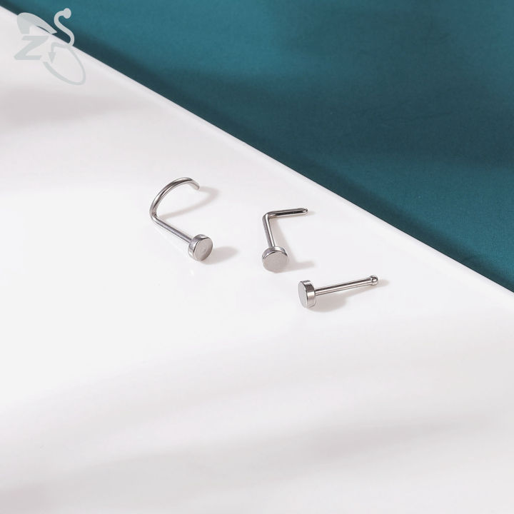 ZS%203-4pcs/lot%20G23%20Titanium%20Nose%20Piercing%20Set%202/3MM%20Round%20CZ%20Crystal%20Nose%20Studs%2020g%20Screw%20Bone%20L-Shaped%20Nostril%20Piercing%20Jewelry%20-%20Image%204