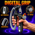 10–100KG Adjustable Hand Grip Strengthener – Counter Hand Grip with Digital Counting Display, Forearm, Wrist & Arm Strength Training Exercise Trainer for Gym & Home.